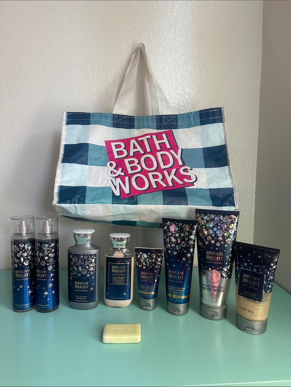 Bath & Body Works Dream Bright Limited Edition Collection-set 9 items w/B&BW bag